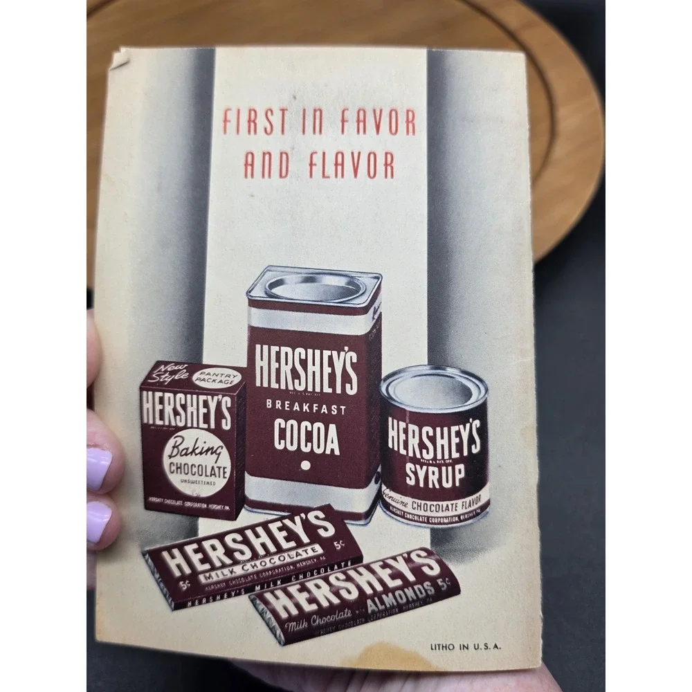 Vintage Hershey's Recipes Cookbook 1940s‎